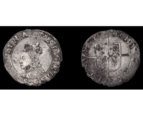 Elizabeth I (1558-1603), First issue, Penny, mm. lis, bust 1H, wire-line inner circles, medium shield, reads e d g rosa sine 