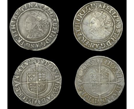 Elizabeth I (1558-1603), Third issue, Sixpences (2), both 1562, mm. pheon, bust 1F, normal flan, plain rose, reads elizabeth 