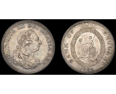 George III (1760-1820), Bank of England, Dollar, 1804, types A/2, leaf to upright of e in dei, pellet after rex (ESC 1925; S 