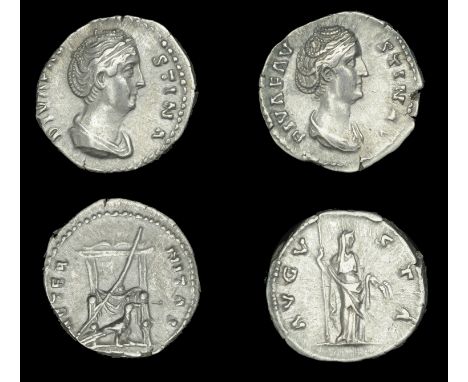 Roman Imperial Coinage, Diva Faustina Senior, Denarii (2), both Rome, 141, revs. Ceres standing left, holding sceptre and cor