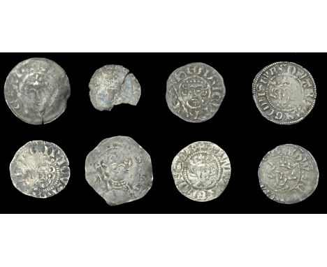 Henry II, Tealby coinage, Penny, class D, mint and moneyer uncertain, Short Cross coinage, Penny, class Ic, Exeter, Ricard (N