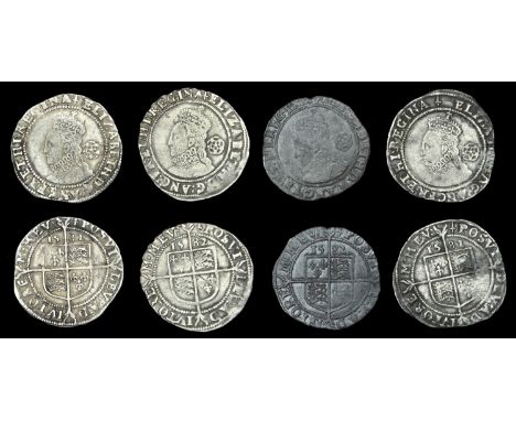 Elizabeth I (1558-1603), Fifth issue, Sixpences (4), all 1582, mm. sword, bust 5A, read elizabeth d g ang fr et hi regina, 3.