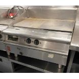 1 x Falcon Dominator Half Ribbed Griddle - Electric 3 Phase - Dimensions: Width 80 cms