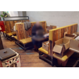 Selection of Restaurant Seating Featuring 2 x End Seating Benches and 1 x Back to Back Seating Bench