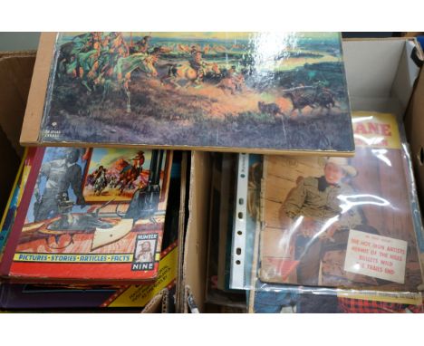 Collection of vintage western annuals, comics & lone star western annual 