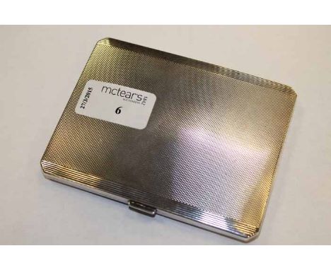 ART DECO ENGINE TURNED CIGARETTE CASE
