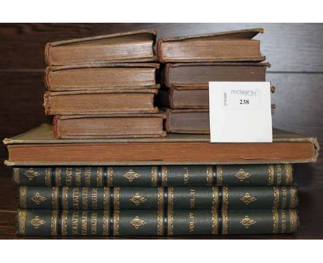 SELECTION OF VINTAGE BOOKS AND A PHOTOGRAPH ALBUM
including three leather bound copies of  Youatt's Complete Grazier, eight v