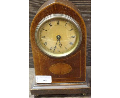 LATE VICTORIAN LANCET SHAPED MANTEL CLOCK