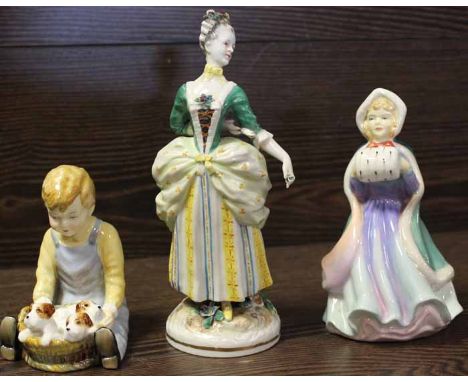 TWO PARAGON CHILDREN FIGURES
including 'Pals 85AM' and 'Miss ASusan 62QW'; together with a 19th century continental lady figu