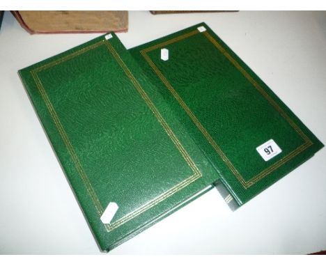 TWO POSTCARD ALBUMS, loosely inserted, early 20th Century, British topographical and greetings cards