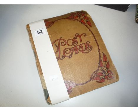 A POSTCARD ALBUM, containing a good collection of early views of Uttoxeter