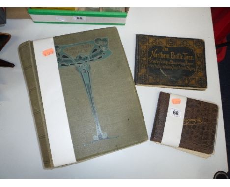 AN EDWARDIAN POSTCARD ALBUM, loosely inserted, British and Belgium topographical, to include views of WWI damage in Belgium, 