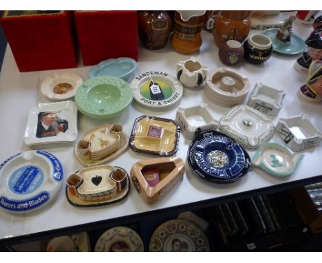 VARIOUS ROYAL DOULTON ADVERTISING ASHTRAYS, etc, to include 'De Reszke', 'William Youngers Scotch Ale', 'Sandeman' etc (20)