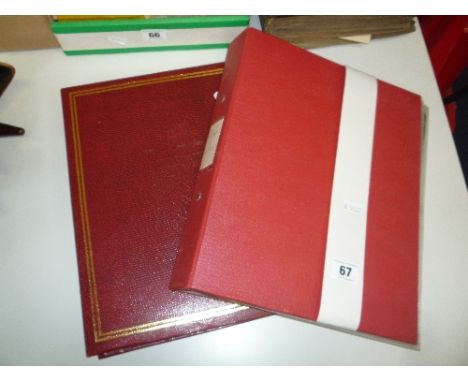 TWO ALBUMS CONTAINING A LOOSELY INSERTED POSTCARD COLLECTION, all are early to mid 20th Century views of Derbyshire and Sheff