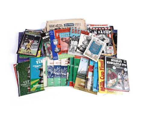 FA Cup programmes and ephemera, to include: a complete run of ten programmes from 1956 to 1965; the FA Cup Annual 1951, 1952,