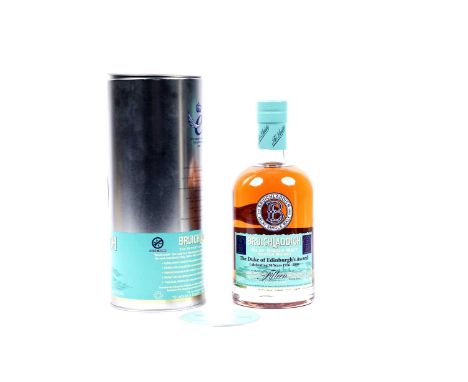 A bottle of Bruichladdich 15 Year Old Limited Edition Single Malt Scotch Whisky, commemorating 50 years of the Duke of Edinbu