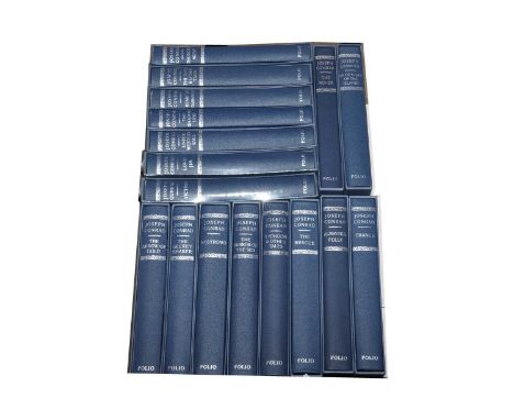 A collection of Folio Society Joseph Conrad works, all in their slipcases, titles including: The Arrow of Gold; Typhoon &amp;