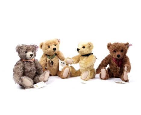 A collection of Danbury mint limited edition Steiff teddy bears, comprising: a No. 663437 LED of Year 2012 MBI Year Bear, 32c