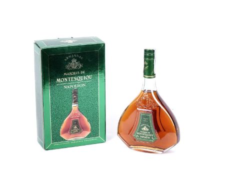 A bottle of Marquis De Montesquiou Napoleon Armagnac, 70cl, 40%, boxed.