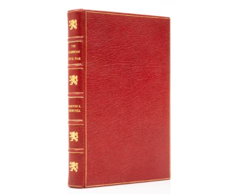 Churchill (Sir Winston Spencer) The American Civil War,&nbsp;plates, modern red morocco, 5 raised spine bands, 8vo, 1961.