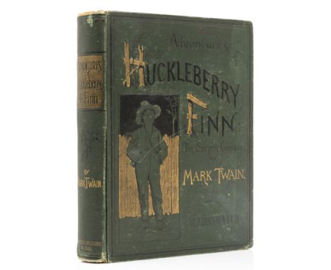 Clemens (Samuel Langhorne) "Mark Twain". Adventures of Huckleberry Finn, first American edition, first state, half-title with