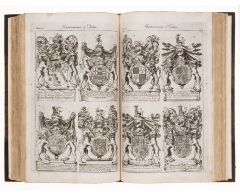 Heraldry.- Guillim (John) A Display of Heraldry... to which is added a Treatise of Honour Military and Civil, 3 parts in 1 vo