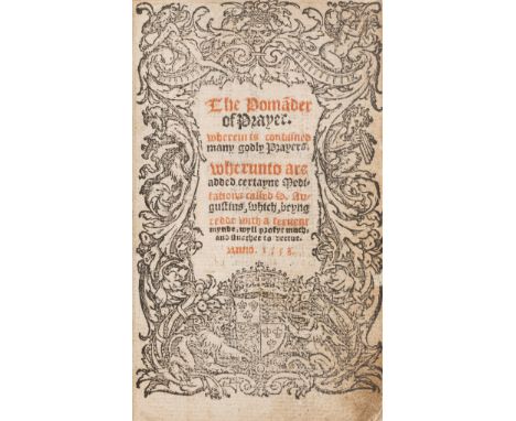 *** Please note, the description of this lot has changed *** [Becon (Thomas)] The Pomader of Prayer, title and first gatherin