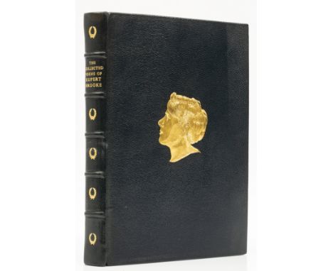 Brooke (Rupert) The Collected Poems, limited edition,&nbsp;portrait frontispiece, modern crushed blue morocco by Bayntun-Rivi