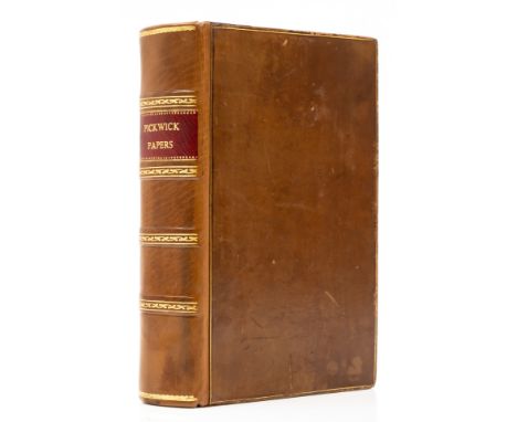 Dickens (Charles) The Posthumous Papers of the Pickwick Club, first edition in book form, early issue, half-title, etched fro