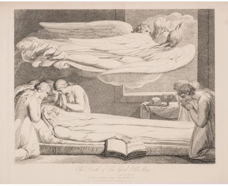 Blake (William).- Blair (Robert) The Grave. A Poem. Illustrated by twelve Etchings...From the Original Inventions of William 