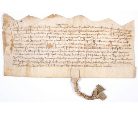 Cornwall, St Wenn.- Charter, John Penlegen of Wrelagge of the Parish of Seynt Nyghton indenture confirms to John son of Julia