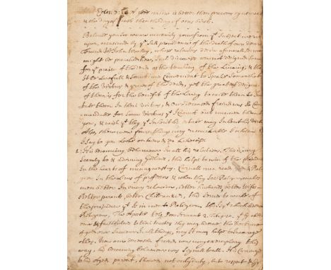 Sermon.- Ecles: 7:1 A good name is better than preceous oyntment &amp; the day of death then the day of ones birth, manuscrip