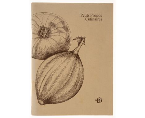 Petits Propos Culinaires, numbers 1-97 and number 115, a broken run (number 1 first impression, one of 500 copies, signed by 