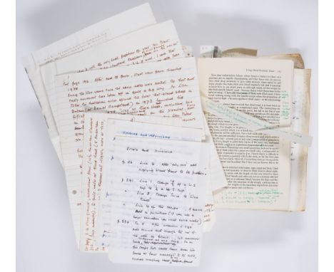 David (Elizabeth) English Bread and Yeast Cookery, first edition, the author's copy with extensive autograph additions, notes