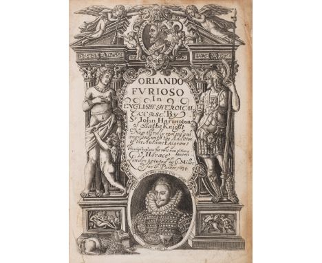 Ariosto (Lodovico)  Orlando Furioso in English Heroical Verse, two parts in 1, title within ornate engraved architectural bor