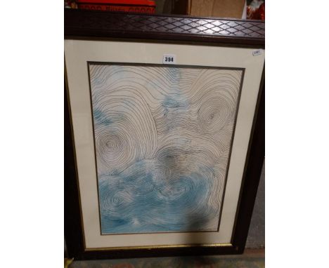     Wilhelmina Barns-Graham, Watercolour Pen &amp; Ink Abstract, Signed &amp; Dated 1995, 21" X 15"                          