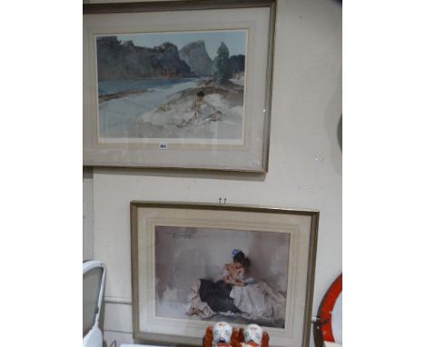     Two Coloured William Russell Flint Prints                                       