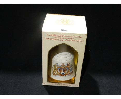     A Boxed Wade Bells Whisky Royal Commemorative Decanter For The 1981 Royal Wedding                                        