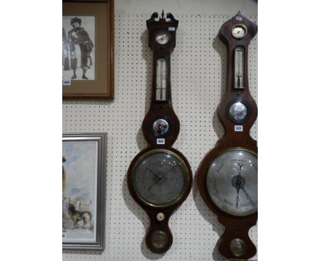     A 19thc Mahogany Wall Barometer