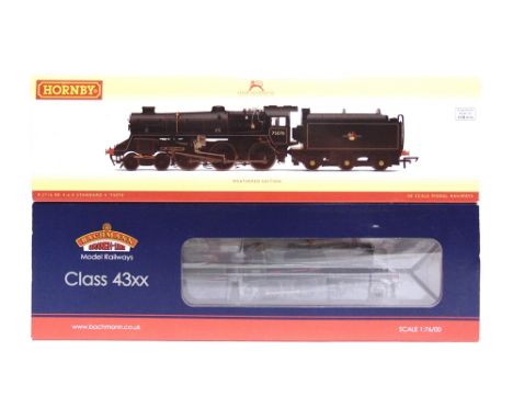 [OO GAUGE]. TWO LOCOMOTIVES  comprising a Bachmann No.31-831, B.R. Class 43XX 2-6-0 tender locomotive, 4358, lined green live