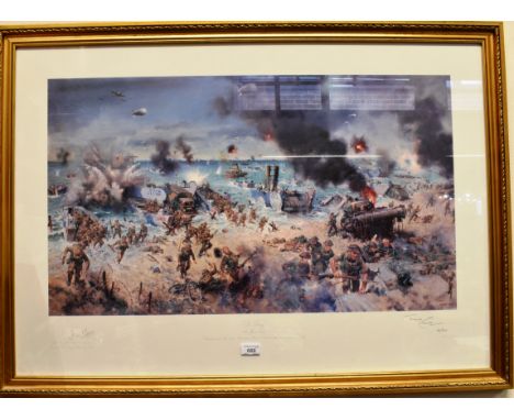 TERENCE CUNEO, C.V.O., O.B.E., R.G.I., F.G.R.A. (BRITISH, 1907-1996) 'D-Day - 6th June 1944', colour print, limited edition 6
