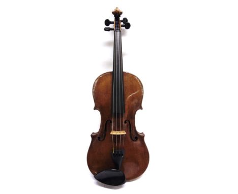 A VIOLIN  the interior spuriously labelled 'Stradivarius Cremonensis / Faciebat Anno 1716', the one-piece back 35.5cm long, i