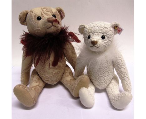 TWO STEIFF COLLECTOR'S TEDDY BEARS  comprising 'Teddy Bear Grace' (EAN 035265), cream, limited edition 177/1500, with certifi