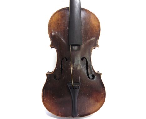 TWO VIOLINS  the first with an interior spuriously labelled 'Antonius Stradivarius Cremonensis / Faciebat Anno 1716', and a t
