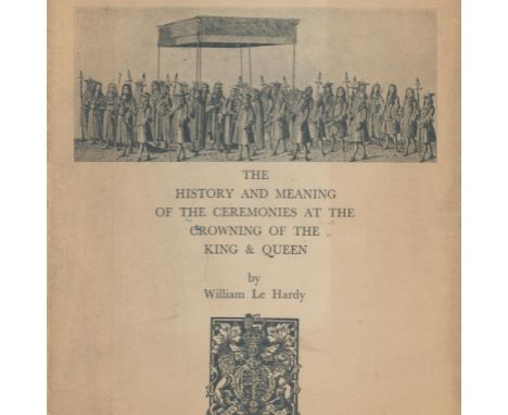 The Coronation Book by William Le Hardy 1937 First Edition Hardback Book published by Hardy and Reckitt some ageing good cond