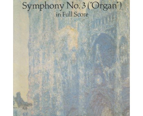 Symphony No 3 (Organ) in Full Score by Camille Saint Saens 1994 First Edition Softback Book published by Dover Publications I