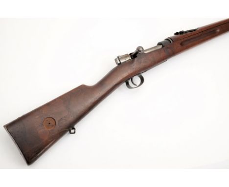 A de-activated 6.5mm Swedish Mauser bolt action service rifle:, the breech stamped 'Carl Gustafs Stads Gevarsfaktori 1912' an