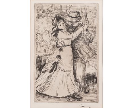 Pierre-Auguste Renoir (French 1841-1919) LA DANSE A LA CAMPAGNE etching, stamped signature Leicester Gallery, November 1965, 