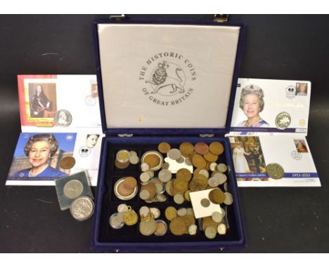 Coins - crowns, mainly commemorative; pennies; first day coins; etc 