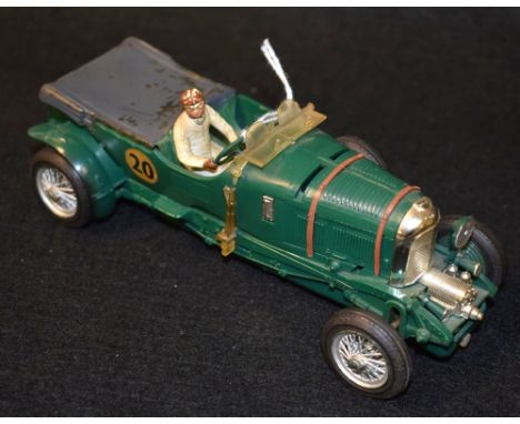 Scalextric MM/C64 4 ½ Litre Super Charged Bentley, green body, racing no 20, missing one headlamp, and pick-ups, unboxed